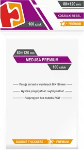 Rebel Koszulki Medusa Premium 80x120 (100szt) (232268) - Akcesoria do gier planszowych - miniaturka - grafika 1