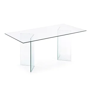 Stół ze szklanym blatem 90x200 cm Burano – Kave Home - Stoły - miniaturka - grafika 1