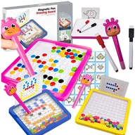 Tablice dla dzieci - Tablica Magnetyczna Magpad Montessori Edukacyjna Mozaika Układanka Szablon - miniaturka - grafika 1