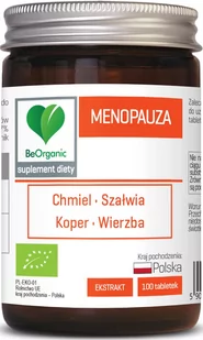 Menopauza BIO 450 mg x 100 tabletek BEORGANIC ALINESS - Suplementy diety - miniaturka - grafika 1