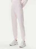 Spodnie damskie - Guess Spodnie materiałowe O5GB05 KCQP2 Różowy Regular Fit - miniaturka - grafika 1