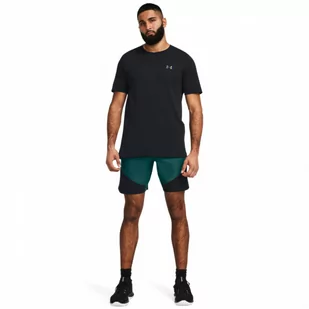 Męskie spodenki treningowe Under Armour UA Peak Woven Hybrid Short - zielone - UNDER ARMOUR - Spodnie sportowe męskie - miniaturka - grafika 1