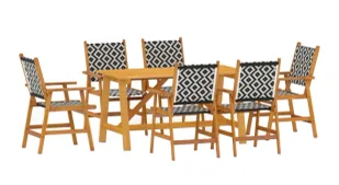 Zestaw mebli ogrodowych z drewna akacjowego F7-F14 - Meble ogrodowe - miniaturka - grafika 1