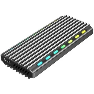 GEMBIRD EE2280-U3C-03 Obudowa USB 3.1 dla dysków M.2 NVMe podświetlana aluminiowa - Pozostałe akcesoria sieciowe - miniaturka - grafika 1