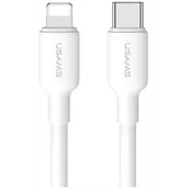 Kable USB - Kabel USB-C - Lightning USAMS US-SJ610 U84 PD 1 m Biały - miniaturka - grafika 1