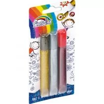 Fiorello Klej brokatowy GR-BK13 3 kolory x13ml 170-2233 - Kleje biurowe - miniaturka - grafika 1