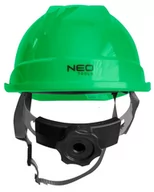 Odzież robocza - Hełm kask przemysłowy ochronny z paskiem podbródkowym lekki zielony NEO 97-223 - miniaturka - grafika 1