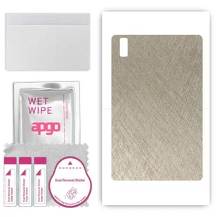 folia naklejka skórka strukturalna na TYŁ do Blackview Tab 11 SE - Tytan Srebrny - apgo SKINS - Akcesoria do tabletów i e-booków - miniaturka - grafika 1