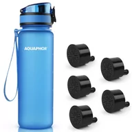 Shakery i bidony sportowe - Butelka filtrująca turystyczna Aquaphor City 500 ml + 5 filtry - miniaturka - grafika 1