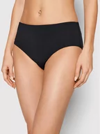 Stroje kąpielowe - Seafolly Dół od bikini Wide Side 40586-942 Czarny - miniaturka - grafika 1