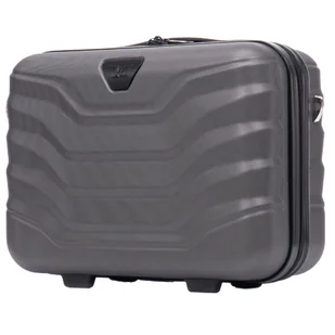 Kuferek podróżny Wings PEAFOWL kosmetyczka 14" DARK GREY - Walizki Kuferek podróżny Wings PEAFOWL kosmetyczka 14" DARK GREY - Walizki - miniaturka - grafika 1