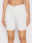 Spodenki damskie - ONLY Szorty jeansowe Rain 15176847 Biały Slim Fit - miniaturka - grafika 1