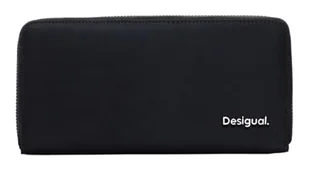 Desigual Women's Accessories Nylon Long Bi-Fold Wallet, czarny, czarny, 20 - Portfele - miniaturka - grafika 1