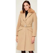 Płaszcze damskie - GUESS Płaszcz NEW PATRICE | z dodatkiem wełny - miniaturka - grafika 1