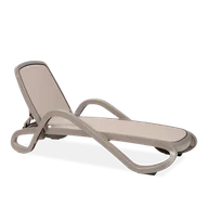 Leżaki ogrodowe - DKWADRAT Leżak Alfa plecionka tortora, rama torto tortora 97026 - miniaturka - grafika 1