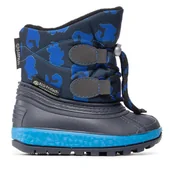 Buty dla chłopców - Śniegowce Boatilus Kd Joggy Sport Lace NJ09 VAR.17ZT Granatowy - miniaturka - grafika 1