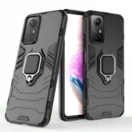 Etui i futerały do telefonów - Etui Pancerne Do Xiaomi Redmi Note 12S Czarne Obudowa Armor Holder Ring - miniaturka - grafika 1