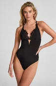 Biustonosze - Hunkemöller Body Julia Czarny - miniaturka - grafika 1