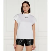 Koszulki i topy damskie - Karl Lagerfeld T-shirt SIGNATURE | Regular Fit - miniaturka - grafika 1