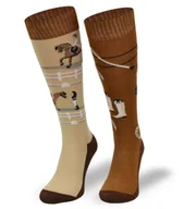 Skarpetki damskie - Podkolanówki jeździeckie SJBW, wzór ujeżdżenie, 31/34 - miniaturka - grafika 1