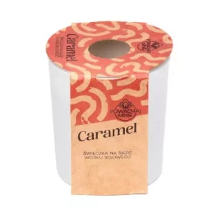 Świeczka sojowa Powąchaj mnie Caramel biała - Świece - miniaturka - grafika 1