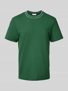 T-shirt o kroju regular fit z mieszanki bawełny - Koszulki męskie - miniaturka - grafika 1