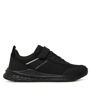 Sneakersy Tommy Hilfiger T3X9-34115-1845 D Czarny - Buty dla chłopców - miniaturka - grafika 1