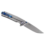 Noże - RUIKE Nóż kieszonkowy na nóż ruike P801 Stone Washed Stainless Steel Handle  srebrny metalowy prawie w całości wykonana ze stali nierdzewnej  jak z jednego odlewu. RKEP801SF - miniaturka - grafika 1