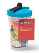Sztućce dla dzieci - LEGO Kubek "Ninjago" w kolorze błękitno-jasnoróżowo-żółtym - 500 ml - miniaturka - grafika 1