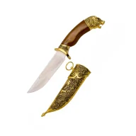 Repliki - broń - Średniowieczny Sztylet Sokolnika Amont Decor Habitat - Sztylet Sokolników z symbolem Tygrysa - miniaturka - grafika 1