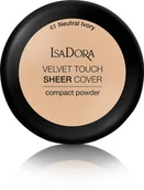 Pudry do twarzy - IsaDora Velvet Touch Sheer Cover Compact Powder 41 Neutral Ivory - Puder w kompakcie 7,5g - miniaturka - grafika 1
