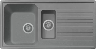 Zlew PLADOS ATLANTIC 99.15 TITANIUM METAL (szary metalik 42) (PL099142) - Zlewozmywaki - miniaturka - grafika 1