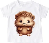 Koszulki dla dziewczynek - koszulka z jeżem dla dziecka jeż8 - miniaturka - grafika 1