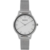 Zegarki damskie - Srebrny damski zegarek z bransoleta mesh PACIFIC X6207-01 - miniaturka - grafika 1