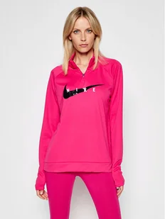 Nike Bluza techniczna Swoosch Run CZ9231 Różowy Standard Fit - Bluzy sportowe damskie - miniaturka - grafika 1