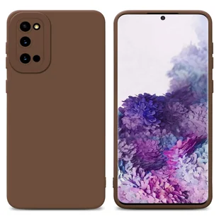 Pokrowiec Etui Do Samsung Galaxy S20 w FLUID BRĄZOWY TPU Silikonowe Obudowa Ochronny Case Cover Cadorabo - Etui i futerały do telefonów - miniaturka - grafika 1