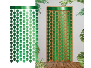 Kurtyna - zasłona na drzwi Liście palmowe - 100 x 200 cm - Dekoracje sali - miniaturka - grafika 1