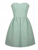 Sukienki - Naf Naf Sukienka Trapezowa Zielona Odkryte Plecy 40 Jmo - miniaturka - grafika 1