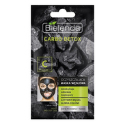 Maseczki do twarzy - Bielenda - Carbo Detox oczyszczająca maska węglowa glinka zielona - miniaturka - grafika 1