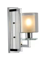 Lampy ścienne - Lumina Deco LAMPA ŚCIENNA KINKIET CHROMOWANY MANHATTAN W1 LDW 8012-1 (CHR) - miniaturka - grafika 1