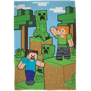 Halantex, Koc polarowy, Minecraft, MNC-356Fb, 100x150 cm - Koce i narzuty dla dzieci - miniaturka - grafika 1
