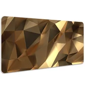 Podkładki na biurko - Podkładka na biurko Złota geometria 100x50 cm - miniaturka - grafika 1
