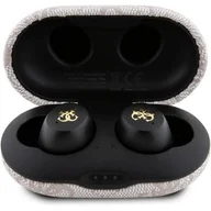 Słuchawki - Guess słuchawki Bluetooth GUTWSP4EGP TWS + stacja dokująca ENC różowy/pink 4G Metal - miniaturka - grafika 1