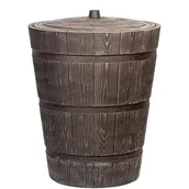 Zbiorniki na deszczówkę - Zbiornik na deszczówkę PROSPERPLAST Beczka Rustico Umbra Wood 275L Brązowy - miniaturka - grafika 1