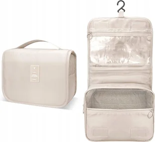 Kosmetyczka Wisząca Kuferek Organizer Rozkładana Pojemna Duża Beżowa Xl - Kosmetyczki, organizery i kuferki Kosmetyczka Wisząca Kuferek Organizer Rozkładana Pojemna Duża Beżowa Xl - Kosmetyczki, organizery i kuferki - miniaturka - grafika 1