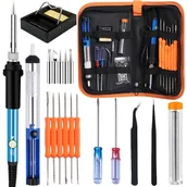 Lutownice - Lutownica elektryczna kolbowa precyzyjna z regulacją Zestaw Heckermann 900 - miniaturka - grafika 1