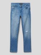 Spodnie i spodenki dla chłopców - Jeansy z efektem znoszenia i wpuszczanymi kieszeniami model ‘Rocky’ - miniaturka - grafika 1