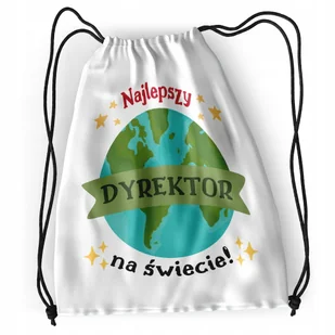Plecak Sportowy Szkolny Dyrektora Worek Torba z Nadrukiem ze Zdjęciem - Plecaki worki - miniaturka - grafika 1