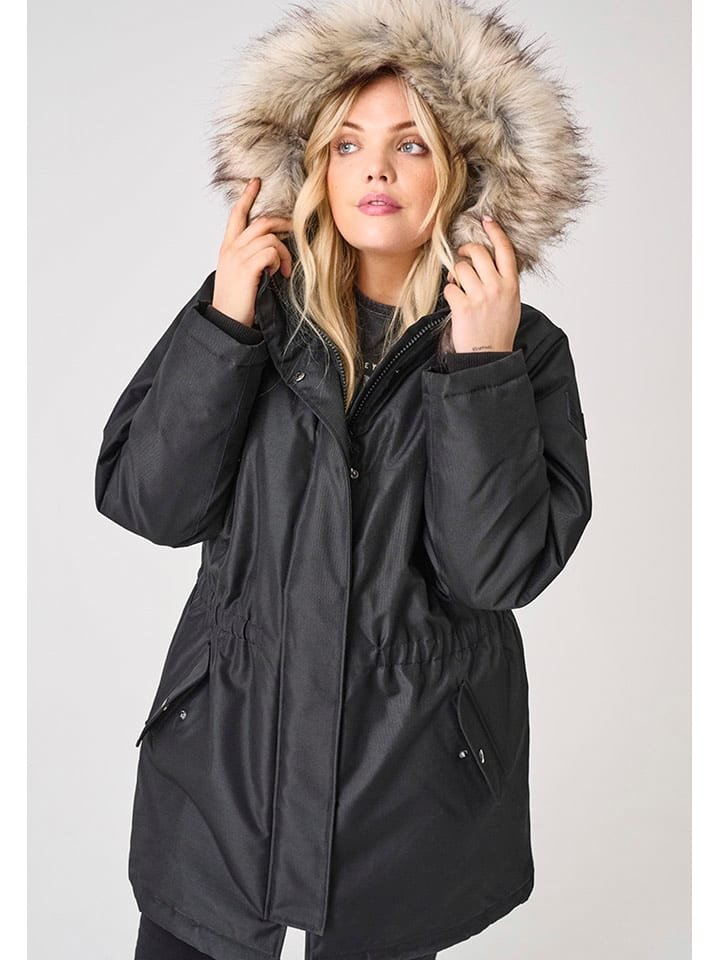 ONLY Carmakoma Parka w kolorze czarnym