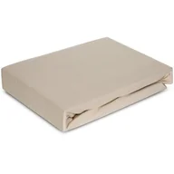 Prześcieradła - Prześcieradło EUROFIRANY Premium Jersey 4 160 x 200 cm Beżowy - miniaturka - grafika 1